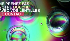 Lentilles de contact : elle perd un oeil après les avoir gardées sous la douche