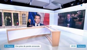 La prise de parole d'Emmanuel Macron annoncée