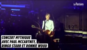 Concert mythique avec Paul McCartney, Ringo Starr et Ronnie Wood