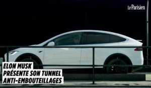 Elon Musk présente son tunnel anti-embouteillages