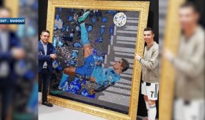 Le retourné de CR7 devient un tableau en diamants