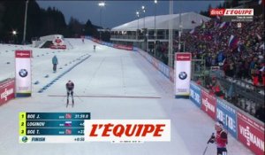 L'arrivée de la poursuite en vidéo - Biathlon - CM (H)