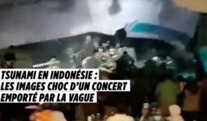 Tsunami en Indonésie : les images choc d’un concert emporté par la vague