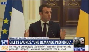 Emmanuel Macron : "Les mesures annoncées le 10 décembre, répondent à une demande juste"