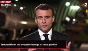 Emmanuel Macron rend un touchant hommage aux soldats pour Noël (vidéo)