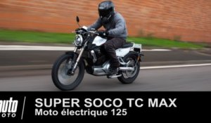 Moto électrique 125 Super Soco TC MAX ESSAI POV Auto-Moto.com