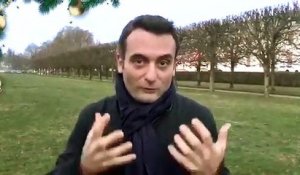 Florian Philippot qui dans les voeux qu'il vient de poster sur le net annonce qu'il souhaite finir 2019 "sans Macron à l'Élysée"