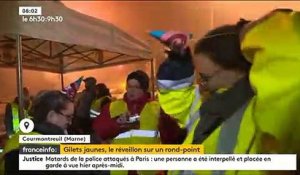 Gilets jaunes : Toujours mobilisés, voici comment ils ont passé leur réveillon partout en France - Vidéo