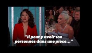 Aux Golden Globes, Sandra Oh se moque de Lady Gaga, qui le prend bien