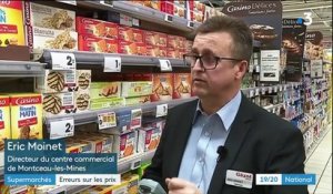 Supermarchés : des différences entre les prix affichés et ceux payés