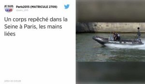 Paris. Un corps avec les mains liées repêché dans la Seine