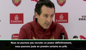 Arsenal - Emery : "Nous ne pouvons pas recruter, juste avoir des prêts"