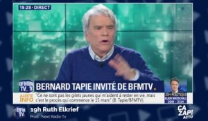 Le coup de gueule de Bernard Tapie sur BFM TV