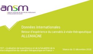 Données européennes : retours d’expérience du cannabis à visée thérapeutique ‐ Allemagne
