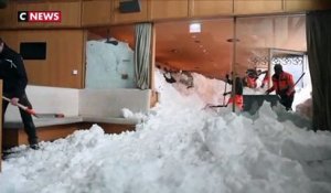 Suisse : un hôtel enseveli sous la neige