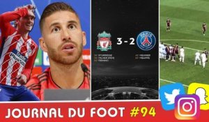 Triplé de MESSI, RAMOS tacle GRIEZMANN, le PSG tombe à LIVERPOOL