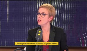 Immigration : "une faute morale" de l'avoir introduite dans le grand débat, estime Clémentine Autain