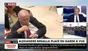 Alexandre Benalla en garde à vue depuis ce matin dans l’enquête sur ses passeports diplomatiques