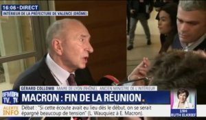Débat à Valence: pour Gérard Collomb, Laurent Wauquiez "a exprimé des problèmes qui peuvent être réels"