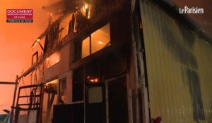 Clamart : impressionnant incendie d'un garage et de son entrepôt