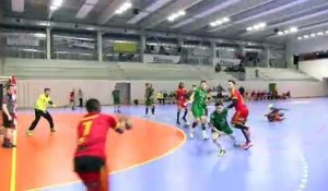 Quelques actions du match Martigues Handball USAM Nîmes