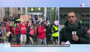 Marche pour le climat à Bruxelles : des dizaines de milliers de manifestants attendus