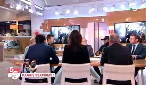 Regardez le moment où Kaaris apprend avec surprise, en direct dans "C à vous", que Booba renonce au combat de boxe