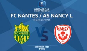 COUPE GAMBARDELLA-CA I 16e de finale - FC Nantes / AS Nancy-Lorraine - 03/02/19 1 spectateur en attente