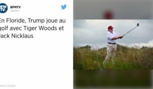 Floride. Quand Donald Trump fait du golf avec Tiger Woods et Jack Nicklaus