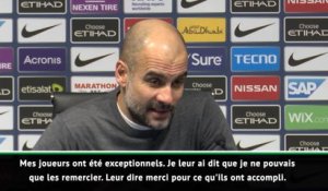 26e j. - Guardiola : "Je ne peux que remercier mes joueurs pour ce qu'ils ont accompli"