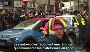 Auto-écoles: manifestation à Paris contre un permis "ubérisé"