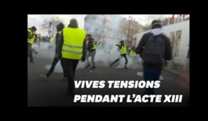 Pendant l'acte XIII des gilets jaunes, des violences éclatent à Paris