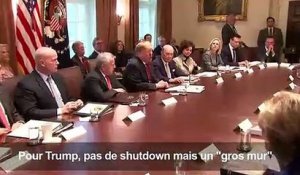 Trump éloigne la menace d'un "shutdown" sans renoncer à son mur