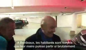 Les Bordelais surpris par le départ d'Alain Juppé