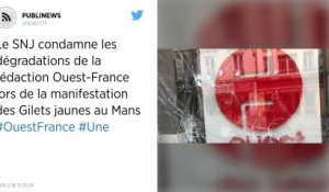 Le SNJ condamne les dégradations de la rédaction Ouest-France lors de la manifestation des Gilets jaunes au Mans