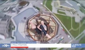Buzz : Découvrez les images à couper le souffle de cette danseuse de pole dance au sommet d'un immeuble - Vidéo