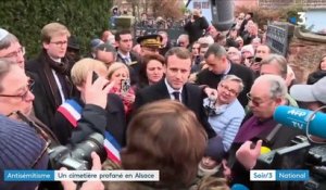 Alsace : Macron a promis des lois pour punir les profanateurs du cimetière juif
