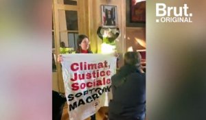Climat : des activistes décrochent les portraits d'Emmanuel Macron dans plusieurs mairies