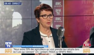 Christiane Lambert (présidente de la FNSEA): "L'État a deux ans de retard pour payer le soutien à l'agriculture biologique"