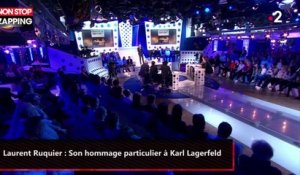 Laurent Ruquier tacle les Gilets jaunes pour son hommage à Karl Lagerfeld (vidéo)