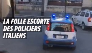 Rugby : la folle escorte du bus irlandais par des policiers italiens