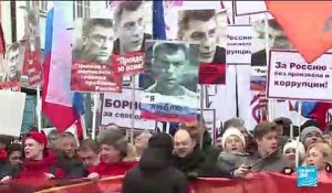 À Moscou, une marche en mémoire de l'opposant Boris Nemtsov assassiné il y a quatre ans