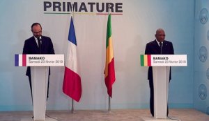 Point presse du Premier ministre, Édouard Philippe et Soumeylou Boubeye Maiga, chef du Gouvernement de la République du Mali