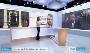 "Gilets jaunes" : Emmanuel Macron met en garde les auteurs de violences