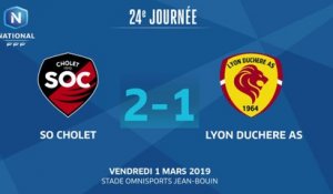 J24 : SO Cholet - Lyon Duchère AS (2-1), le résumé