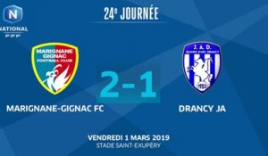 J24 : Marignane-Gignac FC - JA Drancy (2-1), le résume
