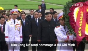 Kim rend hommage à Ho Chi Minh avant son départ de Hanoï