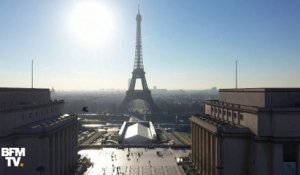Ces images de drone montrent Paris vu du ciel