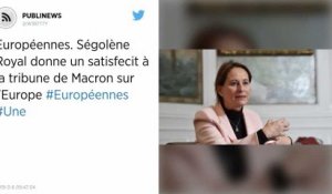 Européennes. Ségolène Royal donne un satisfecit à la tribune de Macron sur l'Europe