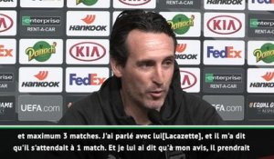 FOOT8es - Emery: "Nous avons confiance dans tous les joueurs pour jouer ce match sans Lacazette"